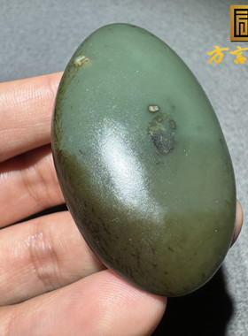 爆火方言和田玉新疆温润细腻老熟金鹿皮沙枣青蓝玉籽料原石玩料S8