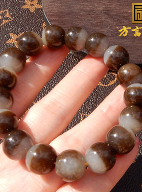 新疆且末料红糖玉12mm老型珠手链