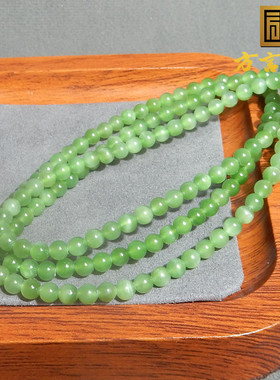 方言俄罗斯老坑料阳绿碧玉起荧光