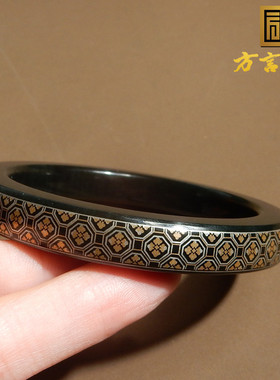 新疆塔县青玉特色描银正装手镯