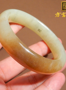 新疆若羌黄口料带糖手镯