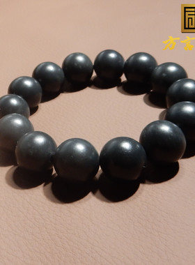 方言和田玉精品放漏新疆老熟细润聚墨青花籽料16mm手串手链回馈X5