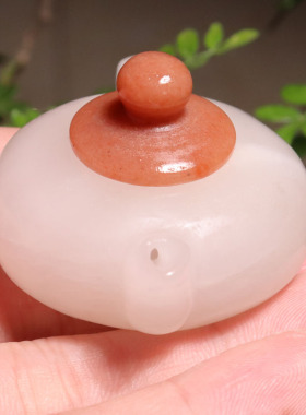 方言精品和田玉新疆t小摆件白玉