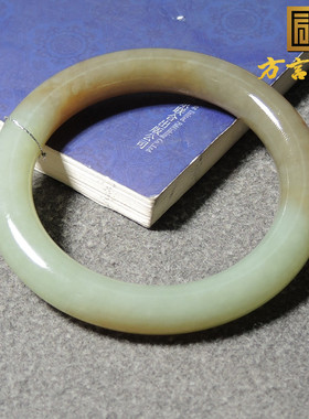 炸锅了！方言和田玉精品收藏级罕见油润细腻且末糖51mm圆镯手镯S