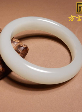 方言和田玉新疆且末油细白玉手镯