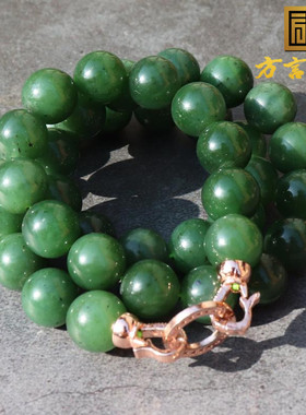 方言和田玉老坑菠菜绿妈妈链