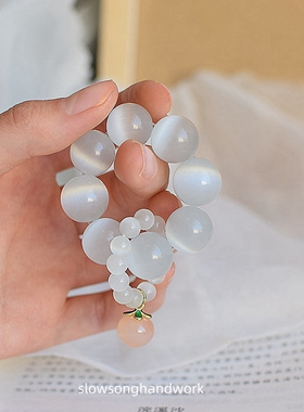 孤品合辑绿檀猫眼原创手捻手串