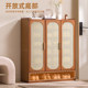 Eleven-dimensional arc rattan double door shoe cabinet
