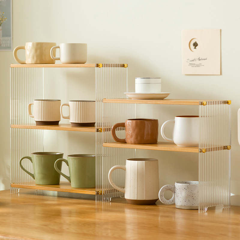 亚克力杯架轻奢水杯架子收纳水吧置物架马克杯咖啡茶杯茶具放置架,淘宝优惠券,粉丝福利购,淘宝优惠卷