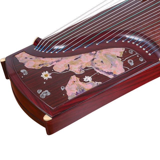 Dunhuang guzheng 698PQ-YZ flowering pinellia ແລະ gleaming ຍີ່ຫໍ້ Dunhuang ໄມ້ກຸຫຼາບໃບກ້ວາງຫຼິ້ນເຄື່ອງດົນຕີ guzheng