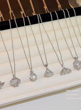 时尚轻奢钛钢项链女小众新款颈链