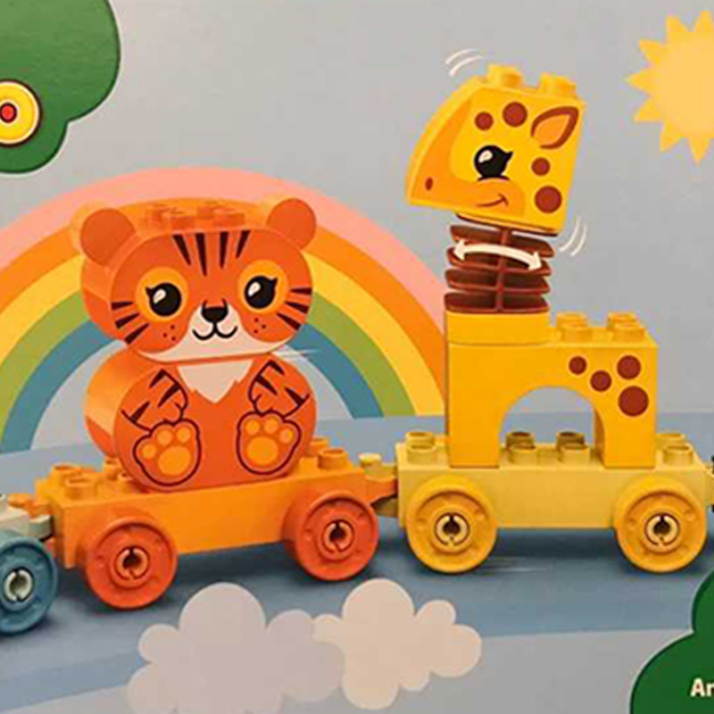 lego乐高得宝系列10955 有趣的动物火车拼搭积木大颗粒玩具男女