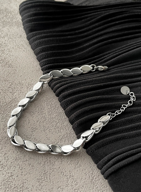 麦穗金属风手链钛钢不掉色