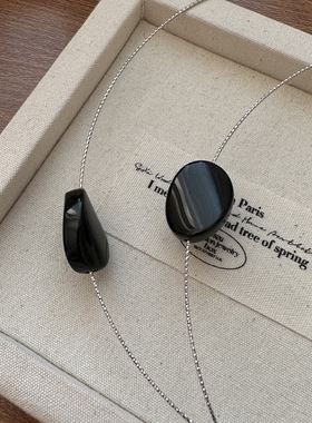 诧寂风项圈极简项链不掉色小众设计感简约莫瑞风锁骨链2024新款