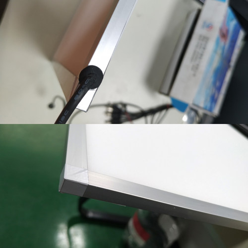 工业视觉光源600*600*7mm铝边金边框  酒柜层板 货架展示层板LED - 图2