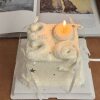 Baroque vintage Christmas cake decoration