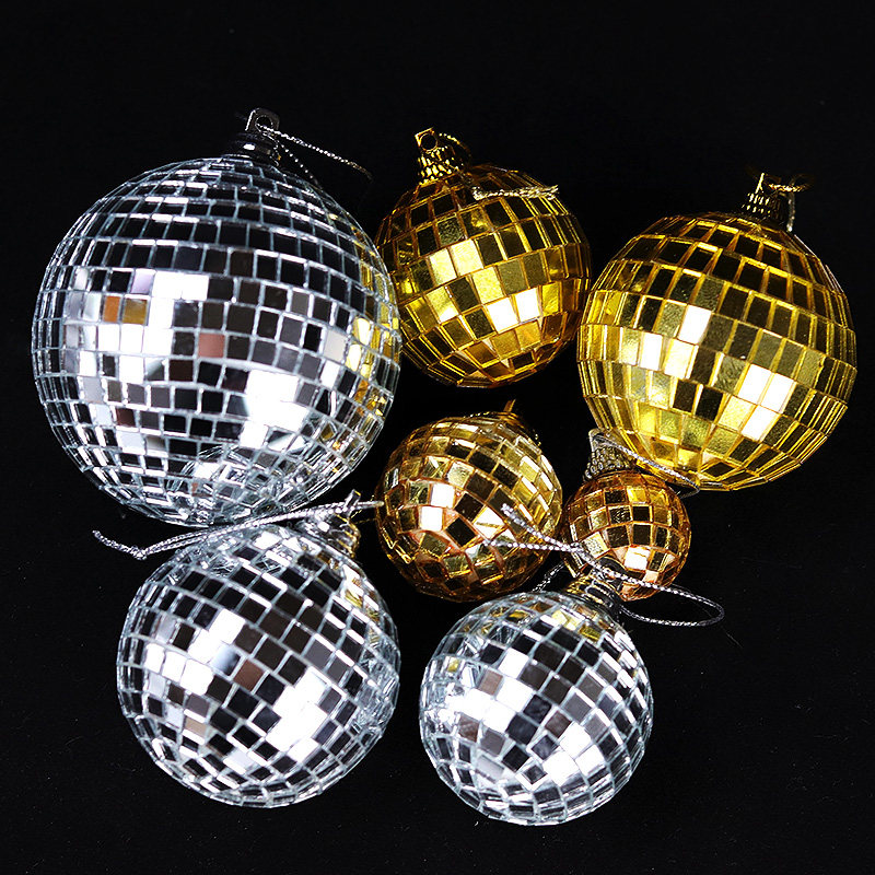 十个装镜面球生日蛋糕装饰摆件反光圆形球闪光镭射球派对装扮插件,淘宝优惠券,粉丝福利购,淘宝优惠卷