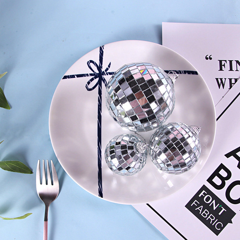 十个装镜面球生日蛋糕装饰摆件反光圆形球闪光镭射球派对装扮插件,淘宝优惠券,粉丝福利购,淘宝优惠卷