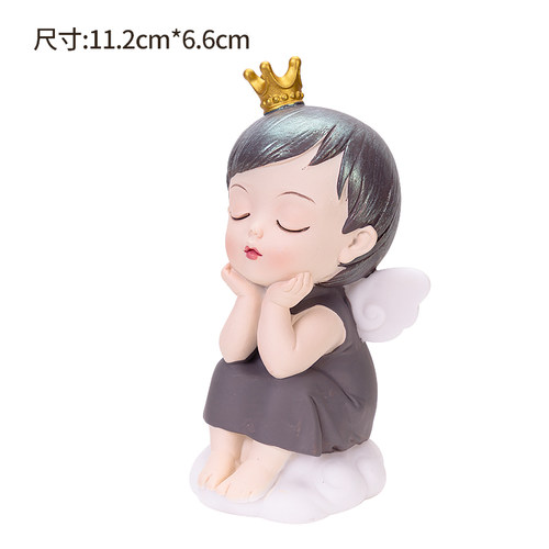 烘焙蛋糕装饰摆件皇冠爱心小王子骑马王子摇头宝宝一周岁生日派对 - 图2