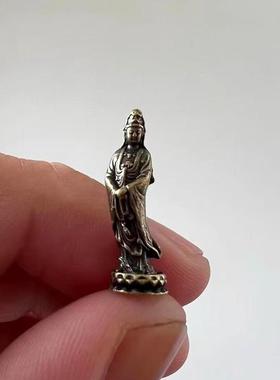 微景观铜合金小佛像禅意小摆件