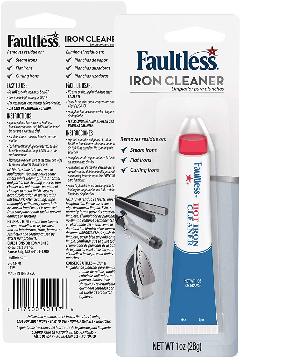 Faultless Starch 40110 Faultless Hot Iron Cleaner1oz (28 Gra - 图0