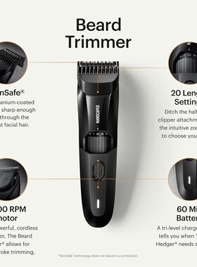 等4周 MANSCAPED The Beard Hedger Premium Men's Beard Trimmer