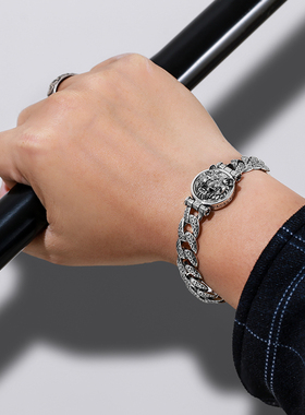 虎头转动纯银男手链每满200件25