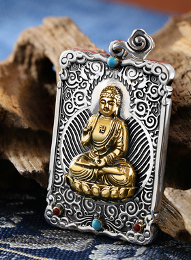 镂心纯银绿度母莲花生大士黄财神