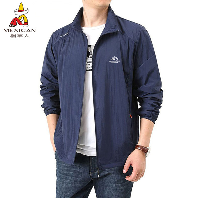 Scarecrow Summer Men's Ice Silk ເຄື່ອງນຸ່ງປ້ອງກັນແສງແດດທີ່ມີນ້ໍາຫນັກເບົາ