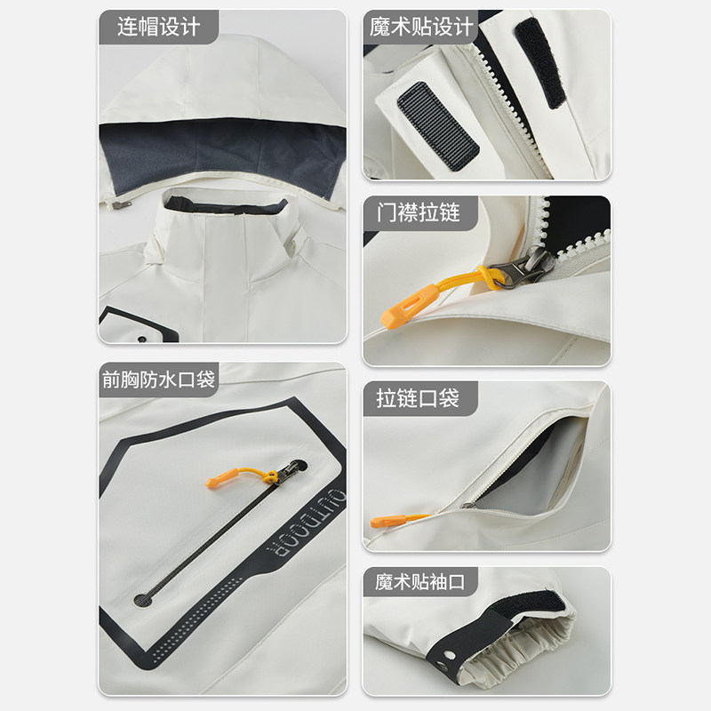 稻草人2025秋冬新款羽绒男士冲锋衣三合一可拆卸防风防水潮外套女,淘宝优惠券,粉丝福利购,淘宝优惠卷