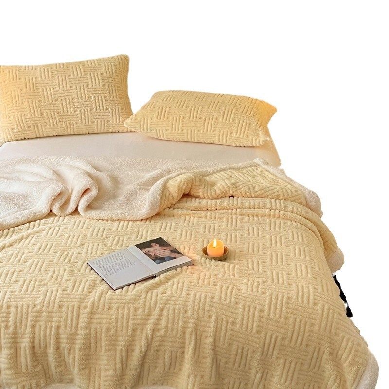 冬天羊羔绒毛毯加厚盖毯珊瑚绒办公室午睡牛奶绒披肩沙发毯小被子,淘宝优惠券,粉丝福利购,淘宝优惠卷