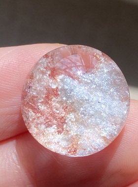 天然水晶星光白幽灵吊坠男女款幽灵饰品项链挂坠一物一图