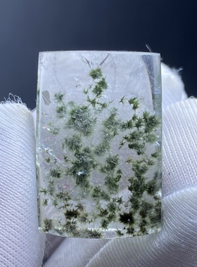 天然水晶包裹体海胆发花吊坠男女款水晶项坠挂坠 一物一图