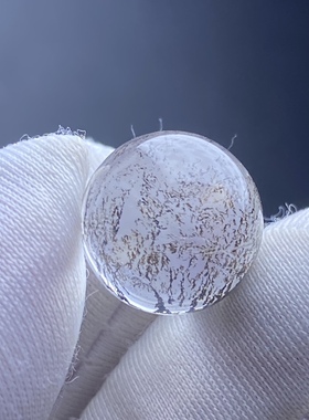 天然水晶软锰矿水晶小树吊坠圆珠男女款项坠饰品12mm 一物一图