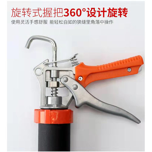 结构胶枪省力打胶工具自动断胶不锈钢筒压胶神器玻璃胶软胶施工 - 图2