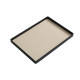 Rectangular tray leather handmade water cup storage