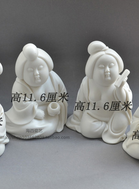 唐仕女白瓷创意人物雕塑艺术品