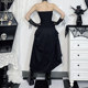 ງານບຸນດົນຕີ subculture skirt skirt ເຕັ້ນລໍາສີດໍາ