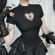 ເສື້ອຍືດສັ້ນແບບ gothic ຊ້ໍາ subculture tutu