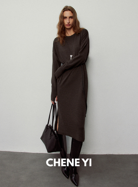 CHENE YI 佰搭羊皮革皮绳连衣裙细腰带女衬衫收腰配饰装饰
