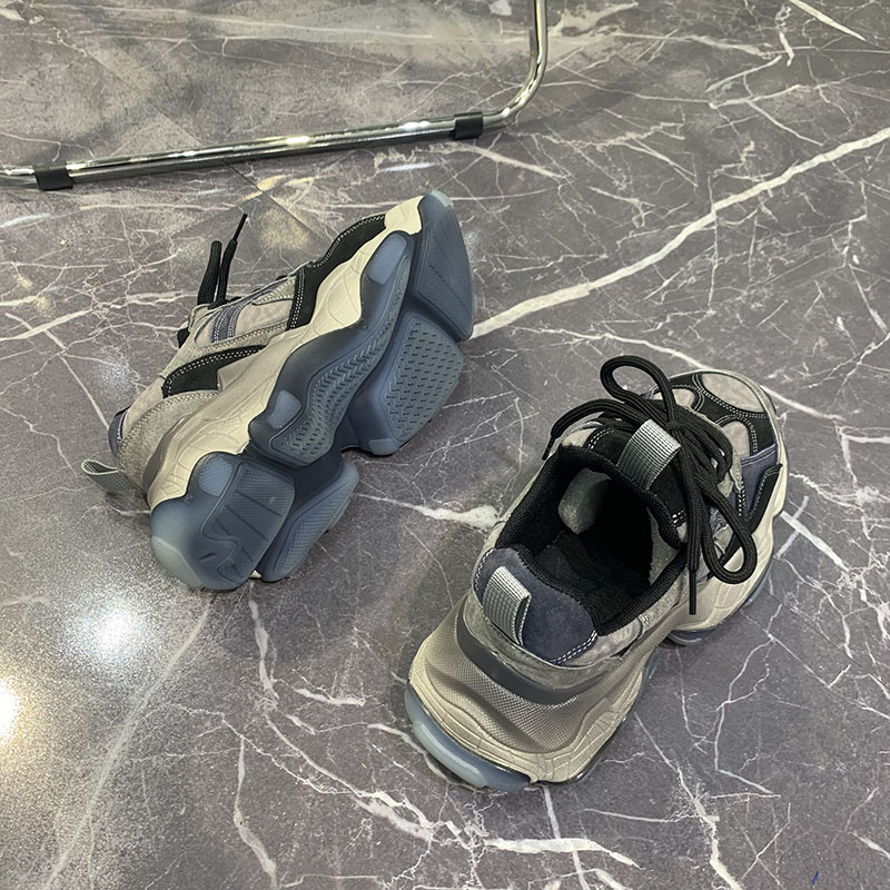 韩国运动鞋子秋冬季老爹鞋男潮ins四季男鞋2024新款百搭休闲单鞋 - 图2