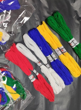 老式DIY手工艺品线绣花线蓝色