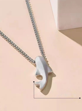 锦鲤情侣项链男女一对简约轻奢高级感鲤鱼吊坠锁骨链纪念生日礼物