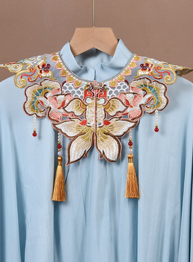 金鱼古风云肩男女小童婴幼儿衣领