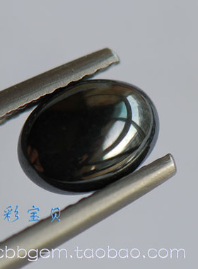 天然赤铁矿（乌钢石）B28-1 戒面 裸石产自巴西 宝石玉石标本
