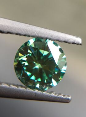 新货 绿色Moissanite莫桑石仿天然绿钻 专业精心挑选 可做首饰