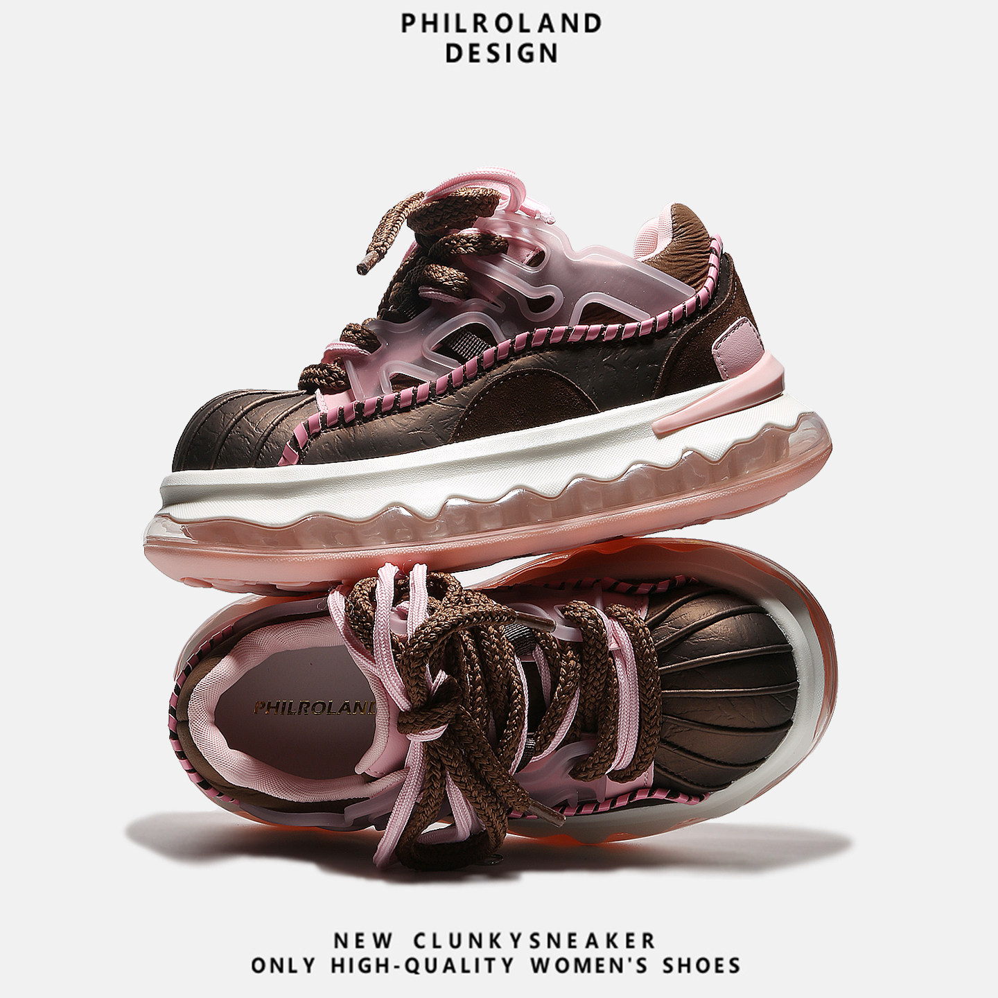 【粉黛玲珑】小众编织贝壳头面包鞋女2026春季全掌气垫厚底休闲鞋,淘宝优惠券,粉丝福利购,淘宝优惠卷