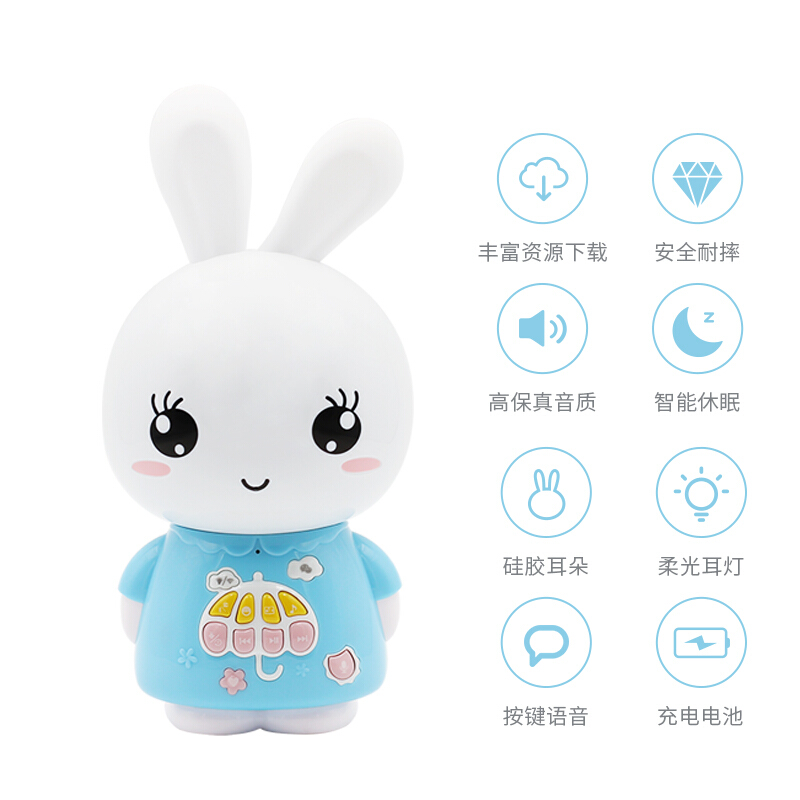 火火兔早教机儿歌故事播放器婴幼儿童玩具宝宝启蒙益智熏听故事机 - 图0