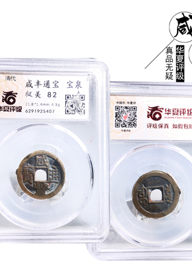 华夏评级咸丰通宝宝泉美品