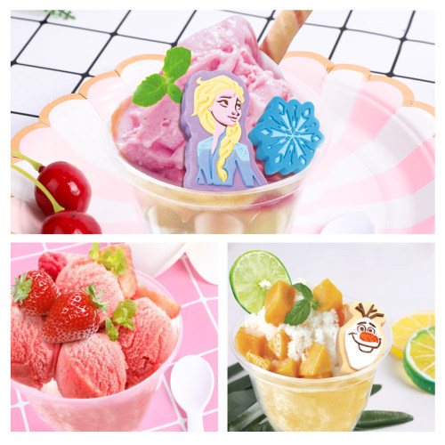 儿童冰淇淋机冰雪炒冰沙机家用自制可以吃食品玩具儿童冰激凌雪糕 - 图2